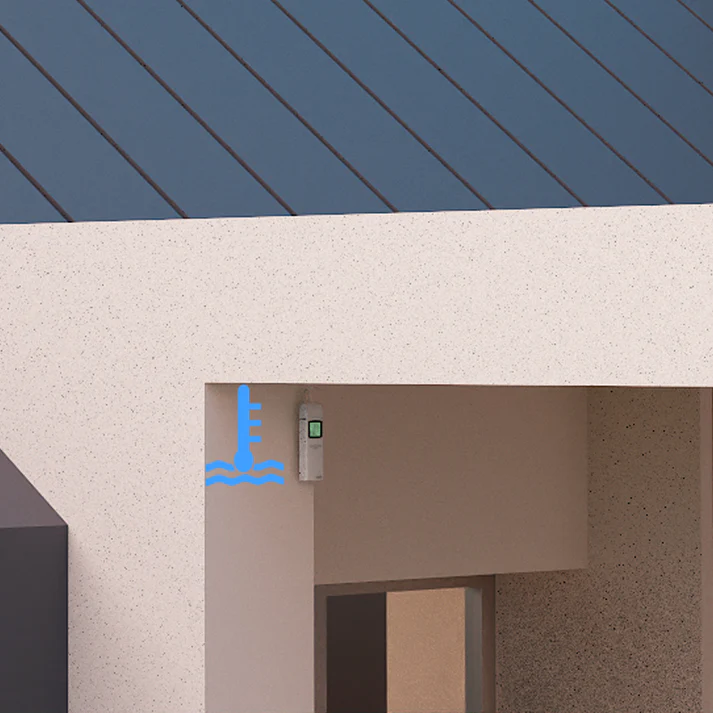 WN32 Outdoor Temperature and Humidity Sensor, Single-Channel Thermo-hygrometer for Outdoor data - Gambar 3