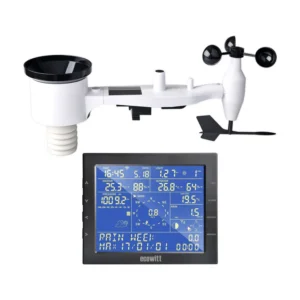 WS2320 Wi-Fi Weather Station 7LCD Display with Wireless Solar Powered 7-in-1 Weather Sensor with PC-Software and Database (Windows)