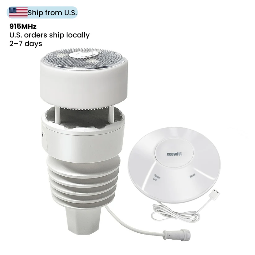 Wittboy GW2001 Weather Station IoT Wi-Fi Hub with 7-in-1 Outdoor Solar Powered Anti-vibration Haptic Rainfall Sensor, Includes Bird Spikes 4.88/5.0 48 reviews - Gambar 2