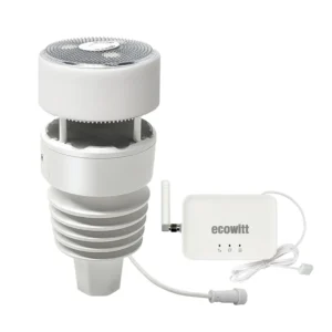 Wittboy GW3001/GW3011 Weather Station, IoT Wi-Fi Hub with SD Card Data Storage, 7-in-1 Outdoor Solar Powered Anti-vibration Haptic Rainfall Sensor, Includes Bird Spikes
