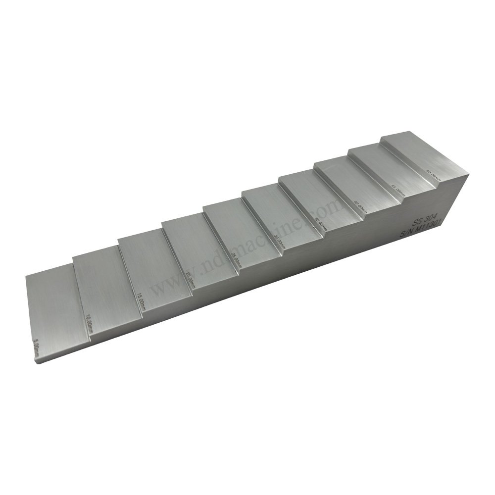10 Langkah Blok-5-50mm-304#Baja Tahan Karat-30*65mm | Calibration Block NDT MACHINE