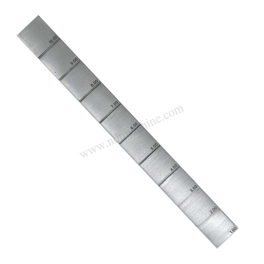 10 Langkah BLOCK-1-10MM-CARBON Baja-20*20mm | Calibration Block NDT MACHINE - Gambar 5