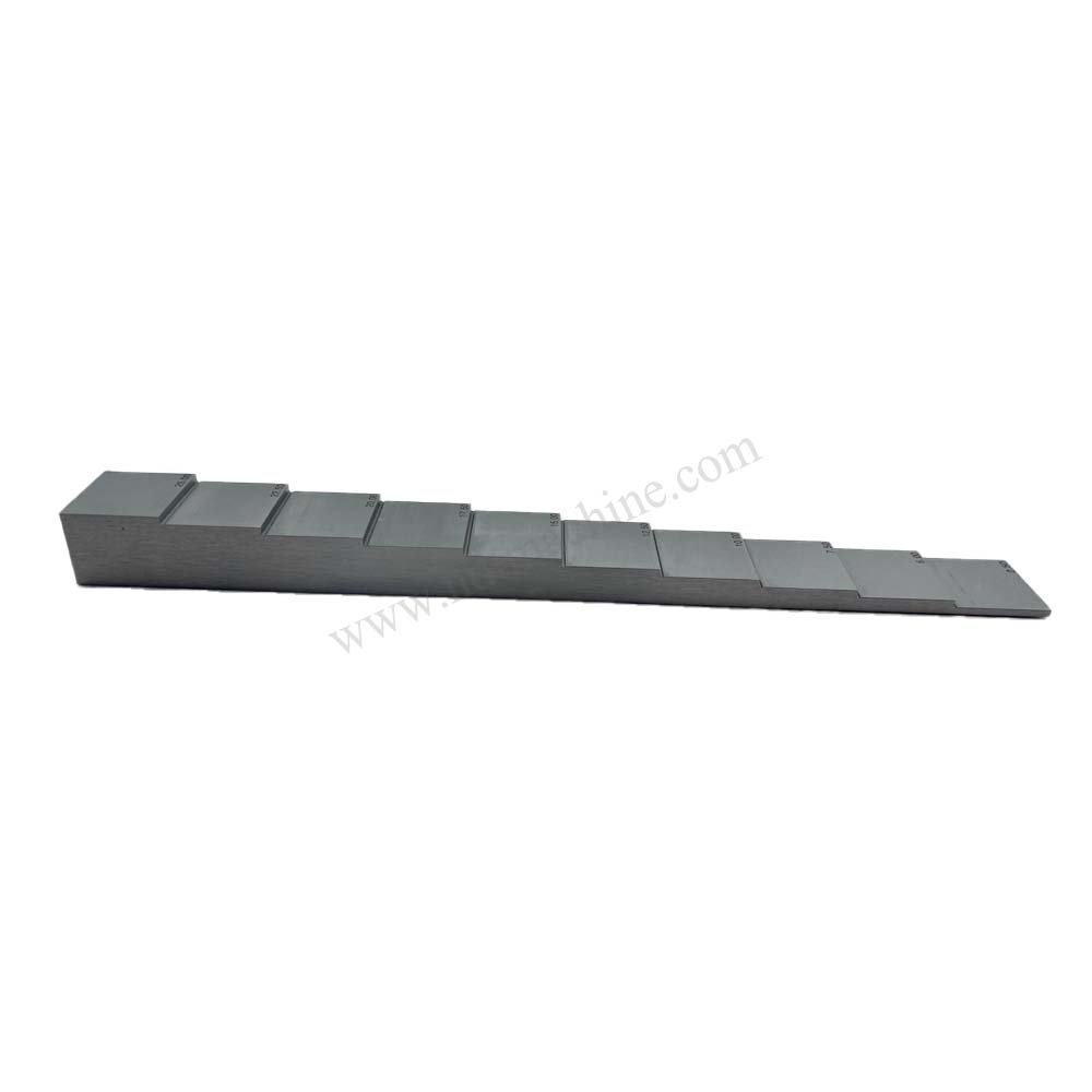 10 langkah blok-2.5-25mm-karbon-30*30mm | Calibration Block NDT MACHINE - Gambar 7