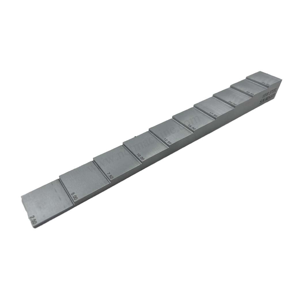 10 langkah blok-2.5-25mm-karbon-30*30mm | Calibration Block NDT MACHINE - Gambar 6
