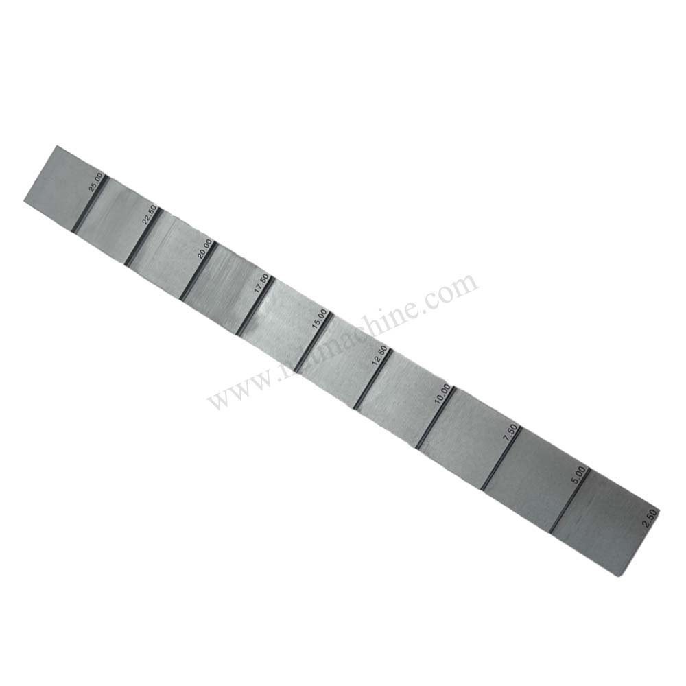 10 langkah blok-2.5-25mm-karbon-30*30mm | Calibration Block NDT MACHINE - Gambar 5