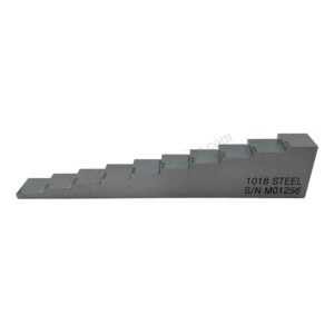 10 Langkah Blok-4-40mm-Karbon Steel-20*20mm | Calibration Block NDT MACHINE