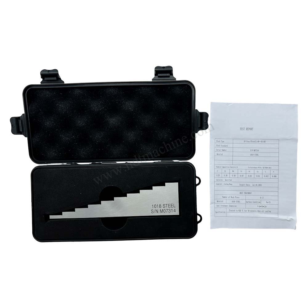 10 langkah blok-5-50mm-karbon-20*20mm | Calibration Block NDT MACHINE - Gambar 4