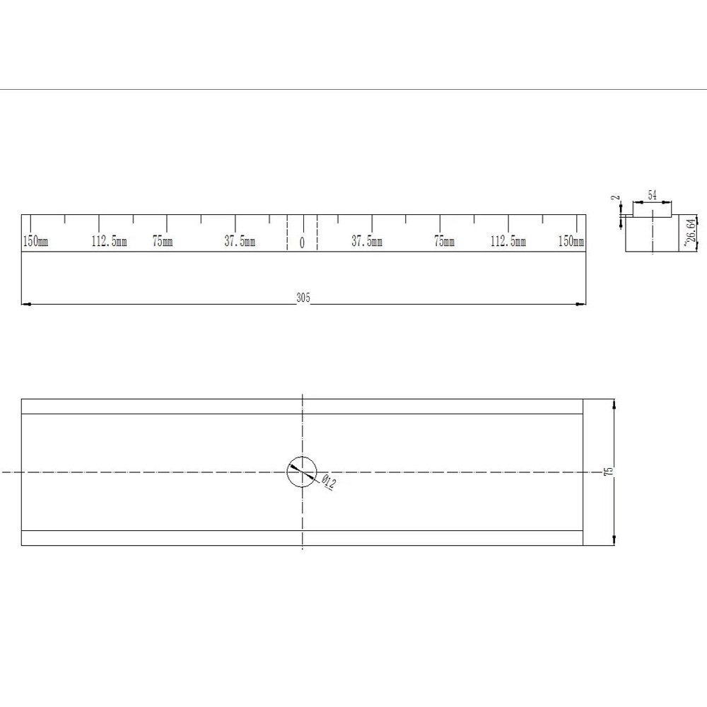 10.0 1b blok berat gaya pengangkat dengan slot | Calibration Block NDT Machine
