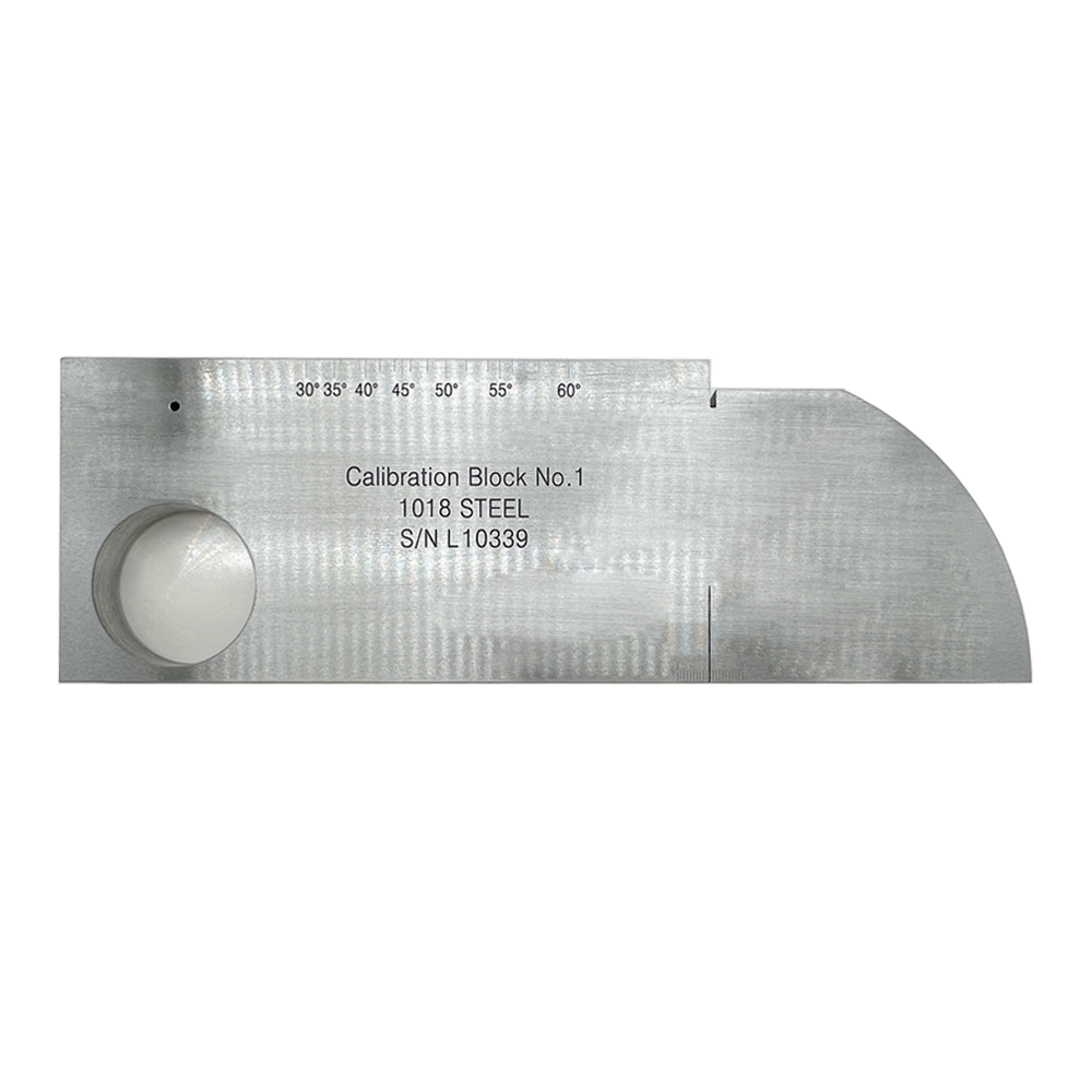 IIW (V1) Block-ISO2400-2012 (E) -Staight Groove-φ3mm-Carbon Steel | Calibration Block NDT Machine