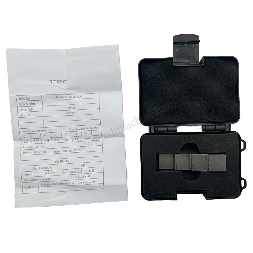 4 Langkah Blok-5/10/15/20mm-Karbon-20 Baja*20mm | Calibration Block NDT Machine - Gambar 7