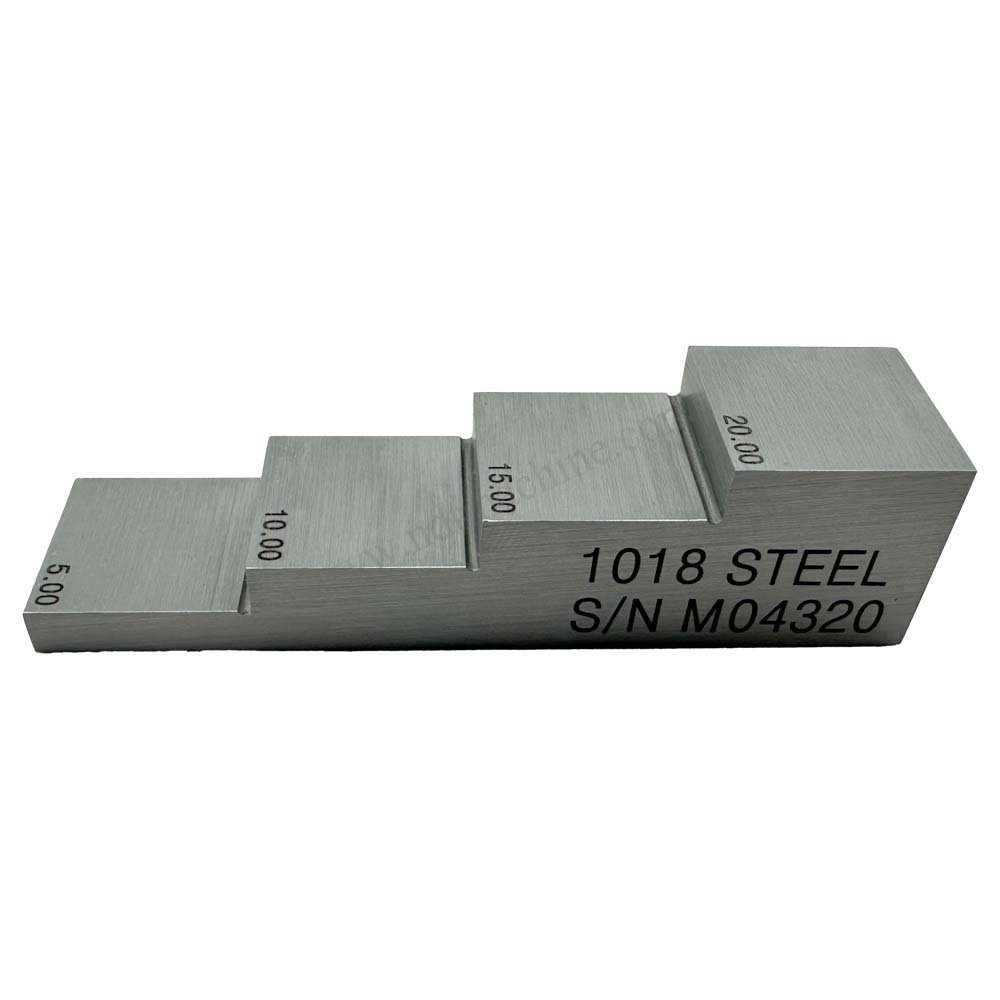 4 Langkah Blok-5/10/15/20mm-Karbon-20 Baja*20mm | Calibration Block NDT Machine