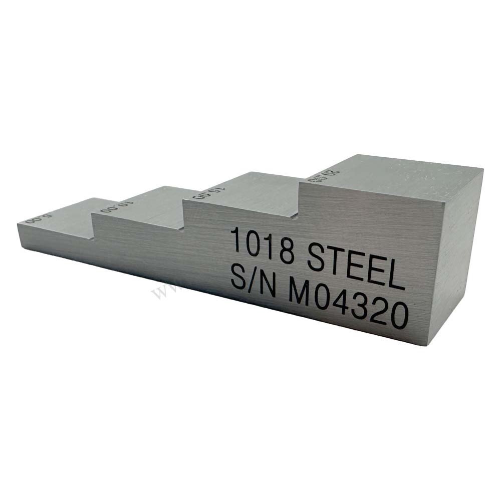 4 Langkah Blok-5/10/15/20mm-Karbon-20 Baja*20mm | Calibration Block NDT Machine - Gambar 6