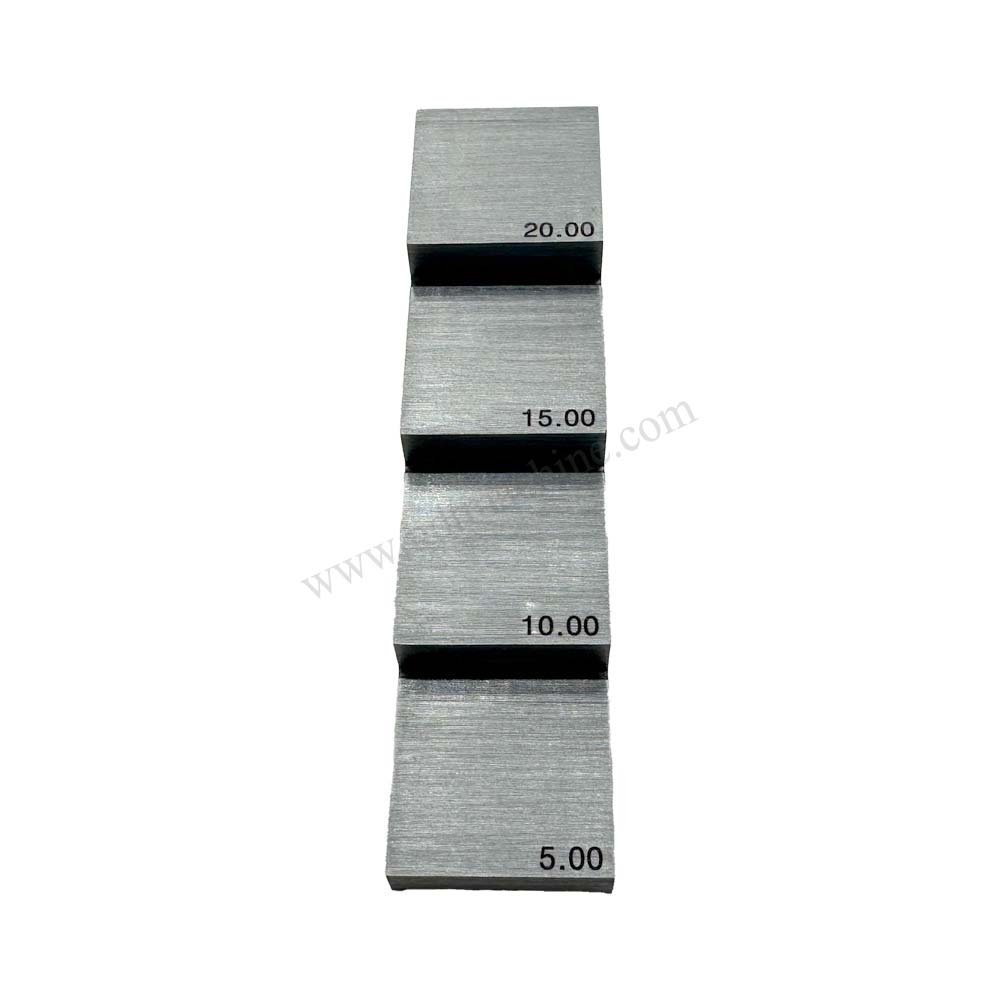 4 Langkah Blok-5/10/15/20mm-Karbon-20 Baja*20mm | Calibration Block NDT Machine - Gambar 4