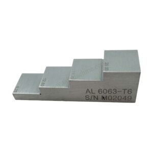 4 langkah blok-6.25/12.5/18.75/25mm-6063#aluminium-20mm*20mm | Calibration Block NDT Machine