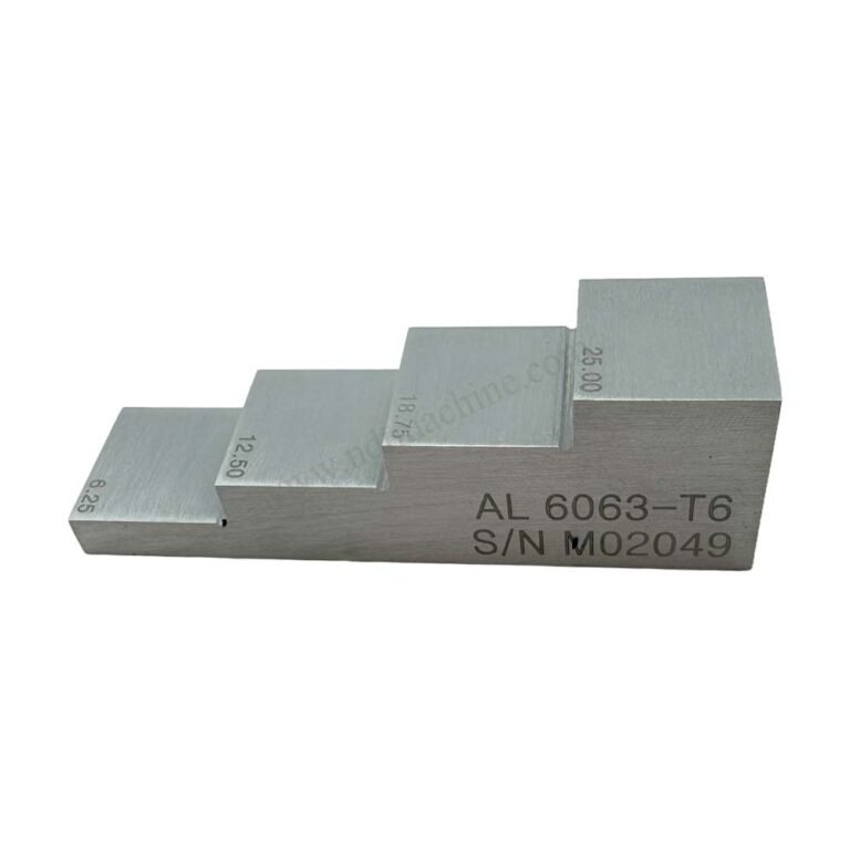 4 langkah blok-6.25/12.5/18.75/25mm-6063#aluminium-20mm*20mm | Calibration Block NDT Machine