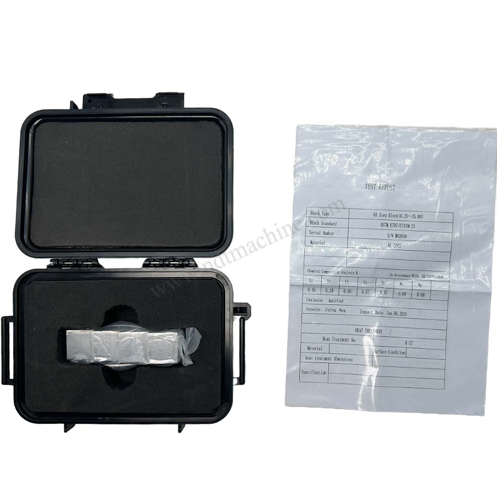 4 langkah blok-6.25/12.5/18.75/25mm-6063#aluminium-20mm*20mm | Calibration Block NDT Machine - Gambar 6