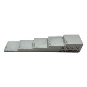 5 langkah blok-0.100 ″ /0.200 ″ /0.300 ″ /0.400 ″ /0.500 ″ -7075#Aluminium-0.75 ″*0,75 ″ NDT Machine