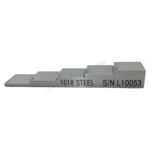 5 langkah blok-2.5/5/7.5/10/12.5mm-karbon-20*20mm | Calibration Block NDT Machine