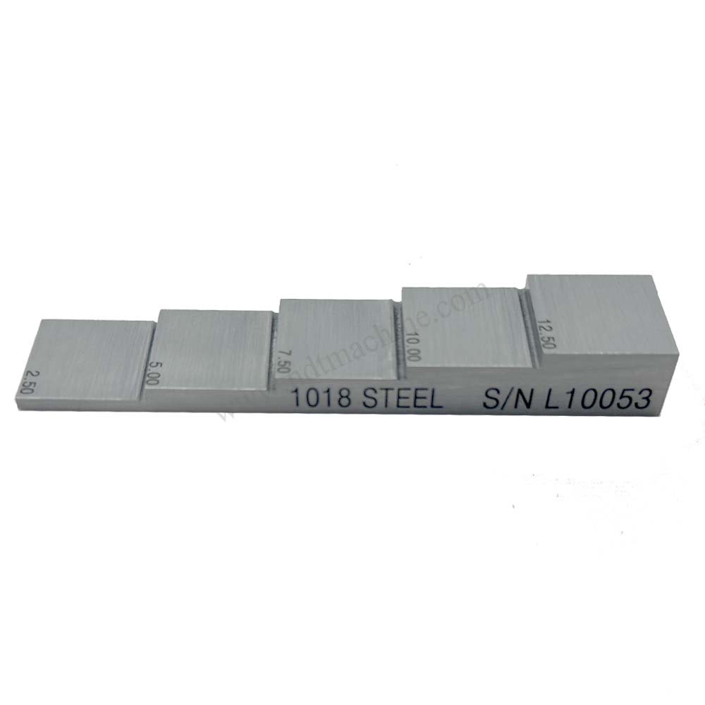 5 langkah blok-2.5/5/7.5/10/12.5mm-karbon-20*20mm | Calibration Block NDT Machine - Gambar 4