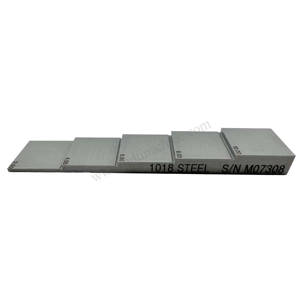 5 langkah blok-2/4/6/8/10mm-karbon-karbon-25mm*25mm | Calibration Block NDT Machine