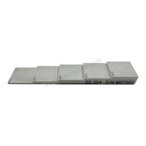 5 Langkah Blok-2/4/6/8/10mm-304#Stainless Steel-25mm*25mm | Calibration Block NDT Machine