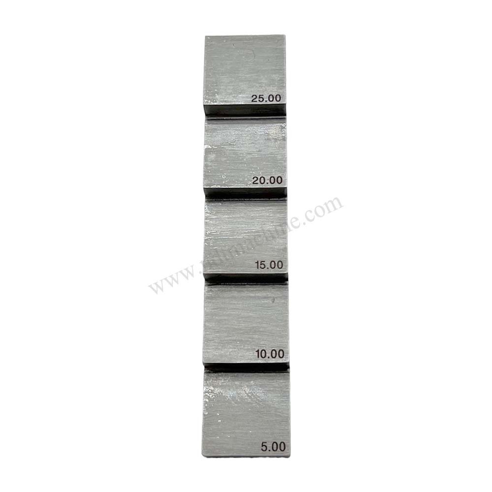 5 Langkah Blok-5/10/15/20/25mm-304#Stainless Steel-20*20mm | Calibration Block NDT Machine - Gambar 6