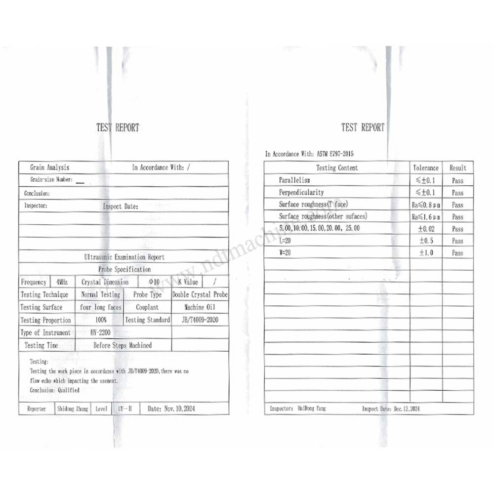5 Langkah Blok-5/10/15/20/25mm-304#Stainless Steel-20*20mm | Calibration Block NDT Machine - Gambar 3