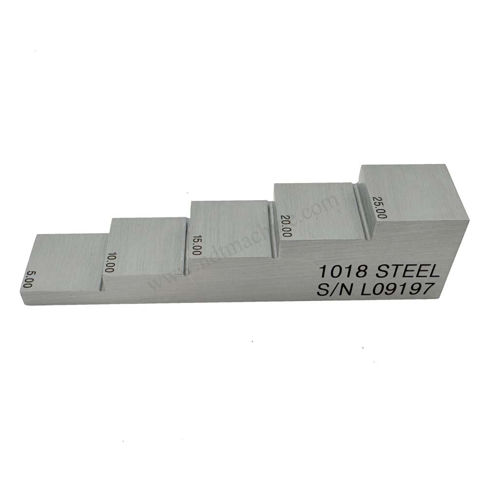 5 Langkah Blok-5/10/15/20/25mm-Karbon-20 Baja*20mm | Calibration Block NDT Machine