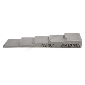 5 langkah blok-2/4/6/8/10mm-304#stainless steel-20*20mm | Calibration Block NDT Machine