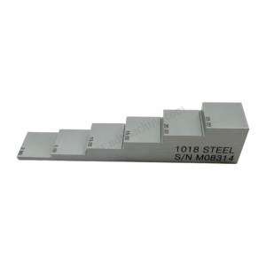 6 Langkah Blok-2.5/5/10/15/20/25mm-Baja Karbon-20mm*20mm | Calibration Block NDT Machine