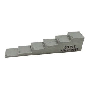 6 langkah blok-2/5/10/15/20/25mm-316#stainless steel-20mm*20mm | Calibration Block NDT Machine