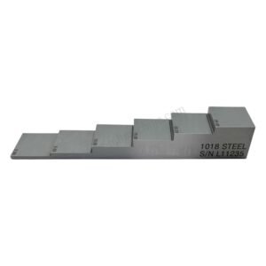 6 Langkah Blok-2.5/5/10/15/20/25mm-karbon-karbon-25mm*25mm | Calibration Block NDT Machine