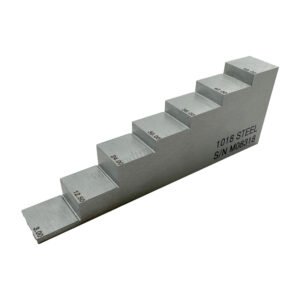 7 Langkah Blok-3/12.5/24/30/36/42/48mm-Baja Karbon-20mm*20mm | Calibration Block NDT Machine