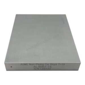 ASME-1# Non-Piping Cal Block-19*155*120mm-6063#Aluminum-ASME BPVC-V(2023) NDT Machine