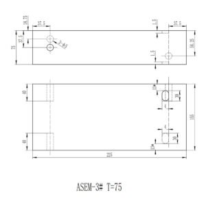 ASME-3# Non-Piping Calibration Block-75*155*225mm-ASME BPVC-V(2023) NDT Machine