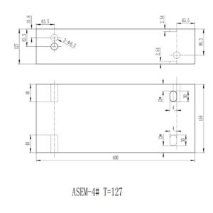 ASME-4# Non-Piping Calibration Block-127*155*400mm-ASME BPVC-V(2023) NDT Machine