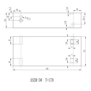 ASME-5# Non-Piping Calibration Block-178*155*550mm-ASME BPVC-V(2023) NDT Machine