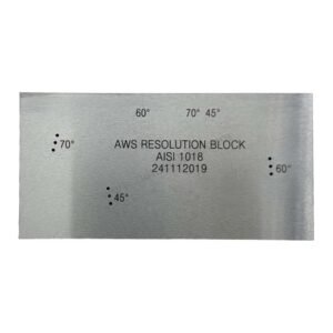 AWS Resolution Block-Carbon Steel-AWS D1.1/D1.1 M-2020 | Calibration Block NDT Machine