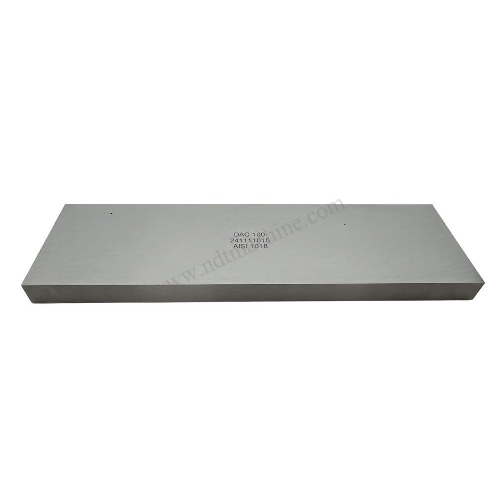 DAC Test Block-340*100*20mm(2 holes,φ1.5mm)-Carbon Steel | Calibration Block NDT Machine