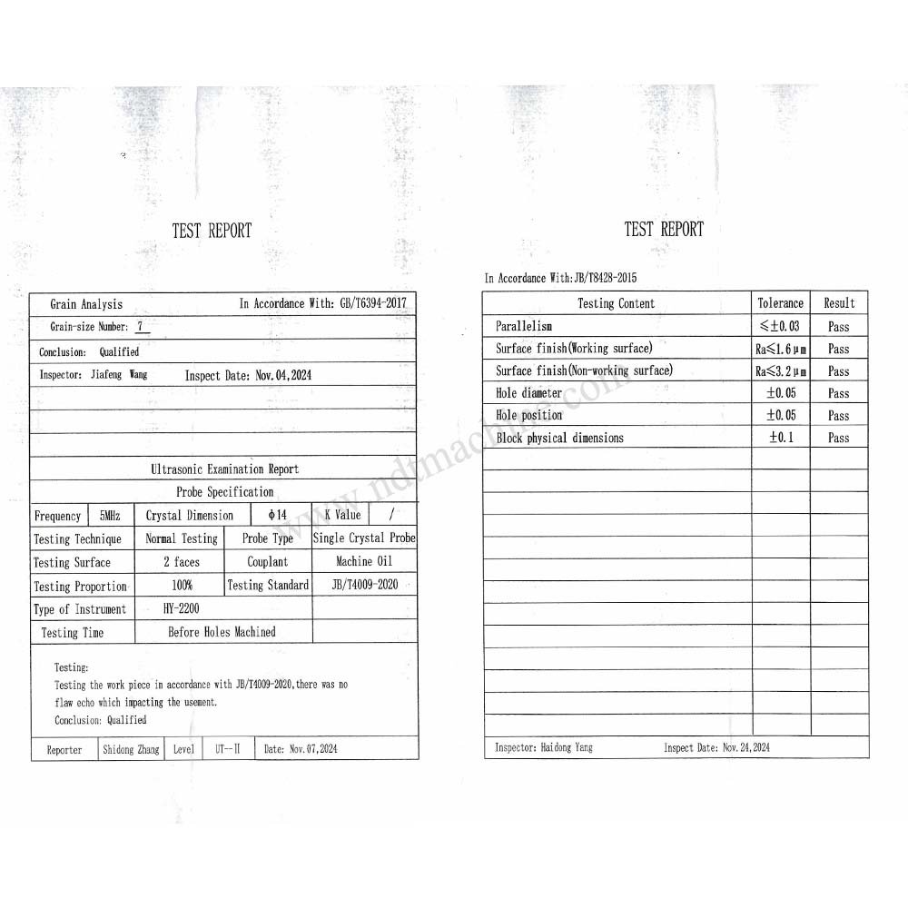 DAC Test Block-340*100*20mm(2 holes,φ1.5mm)-Carbon Steel | Calibration Block NDT Machine - Gambar 3