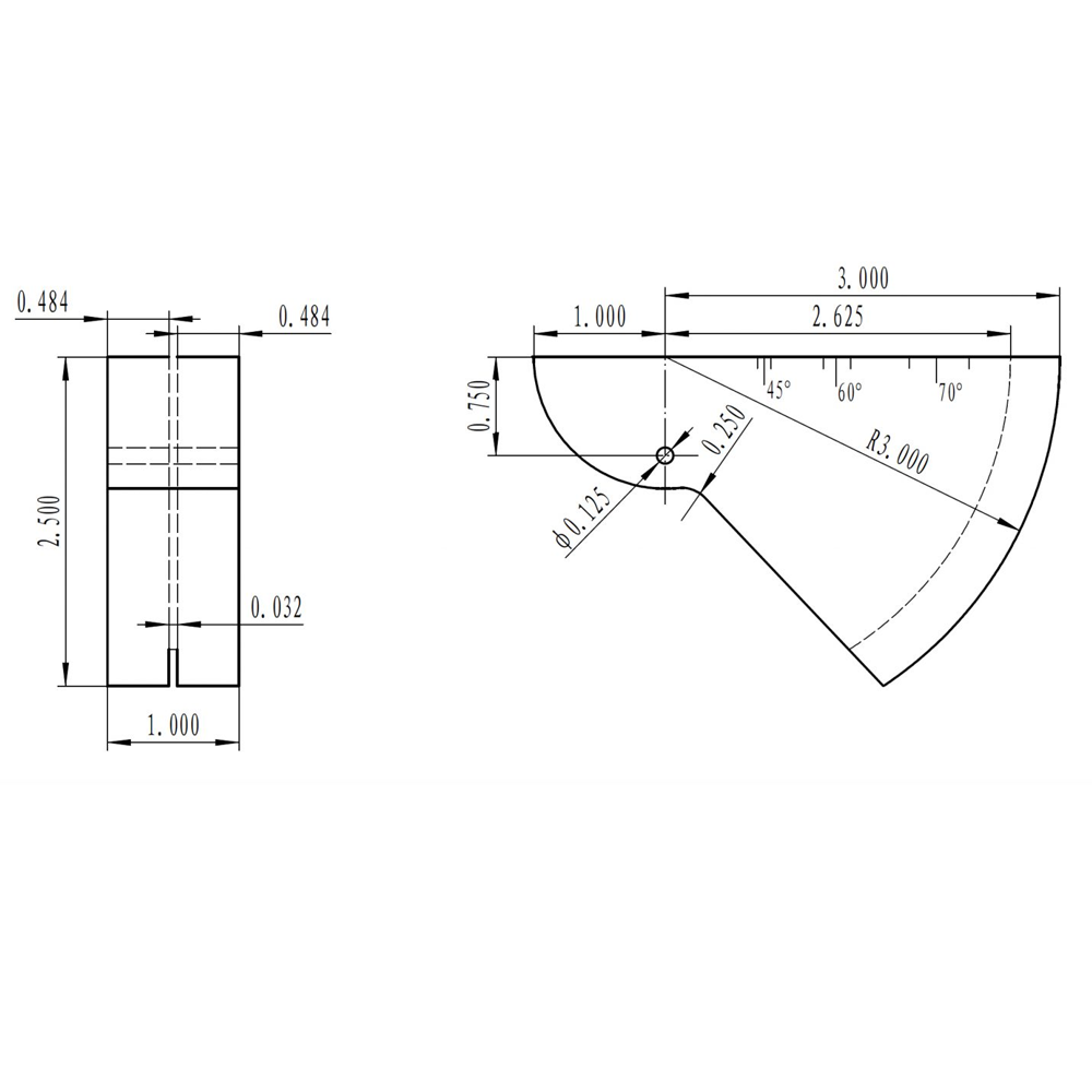 Tes DSC Block-Inch-Carbon Steel-AWS D1.1/D1.1 M-2025 | Calibration Block NDT Machine