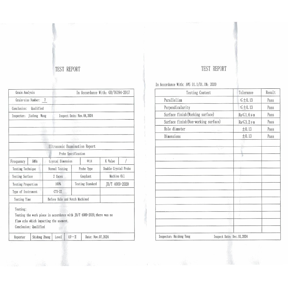 Tes DSC Block-Metric-Carbon-AWS-AWS D1.1/D1.1 M-2020 | Calibration Block NDT Machine - Gambar 3