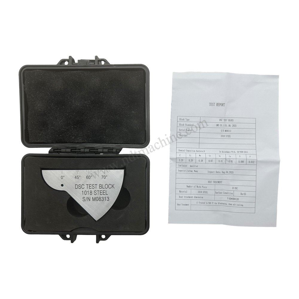 Blok Uji DSC-Metrik-Baja Karbon-AWS D1.1/D1.1 M-2025 | Calibration Block NDT Machine - Gambar 4