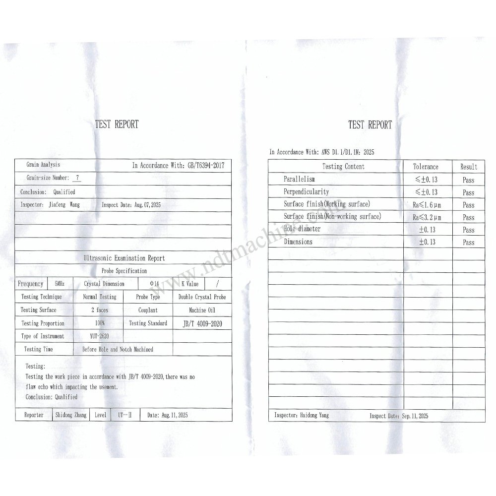 Blok Uji DSC-Metrik-Baja Karbon-AWS D1.1/D1.1 M-2025 | Calibration Block NDT Machine - Gambar 3