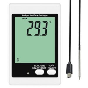 DWL-10E Sound&light alarm temperature data logger with external probe YOWEXA