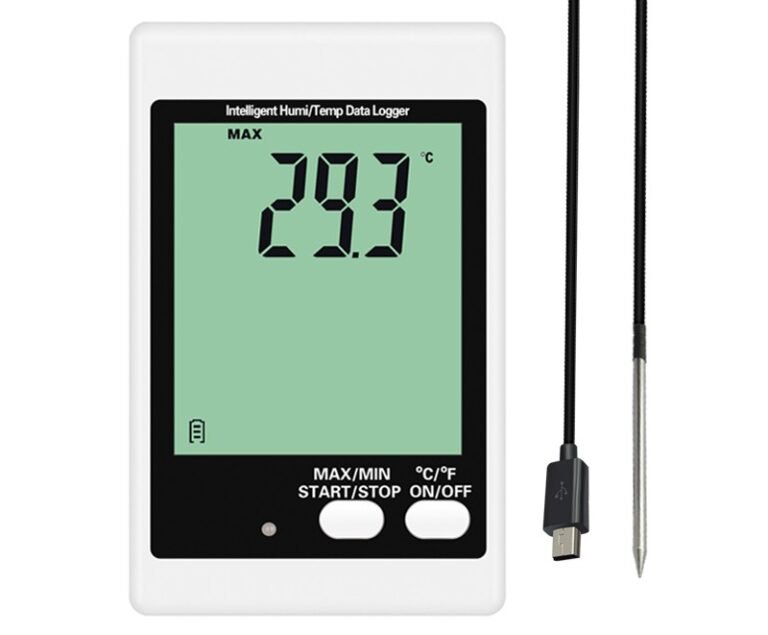 DWL-10E Sound&light alarm temperature data logger with external probe YOWEXA