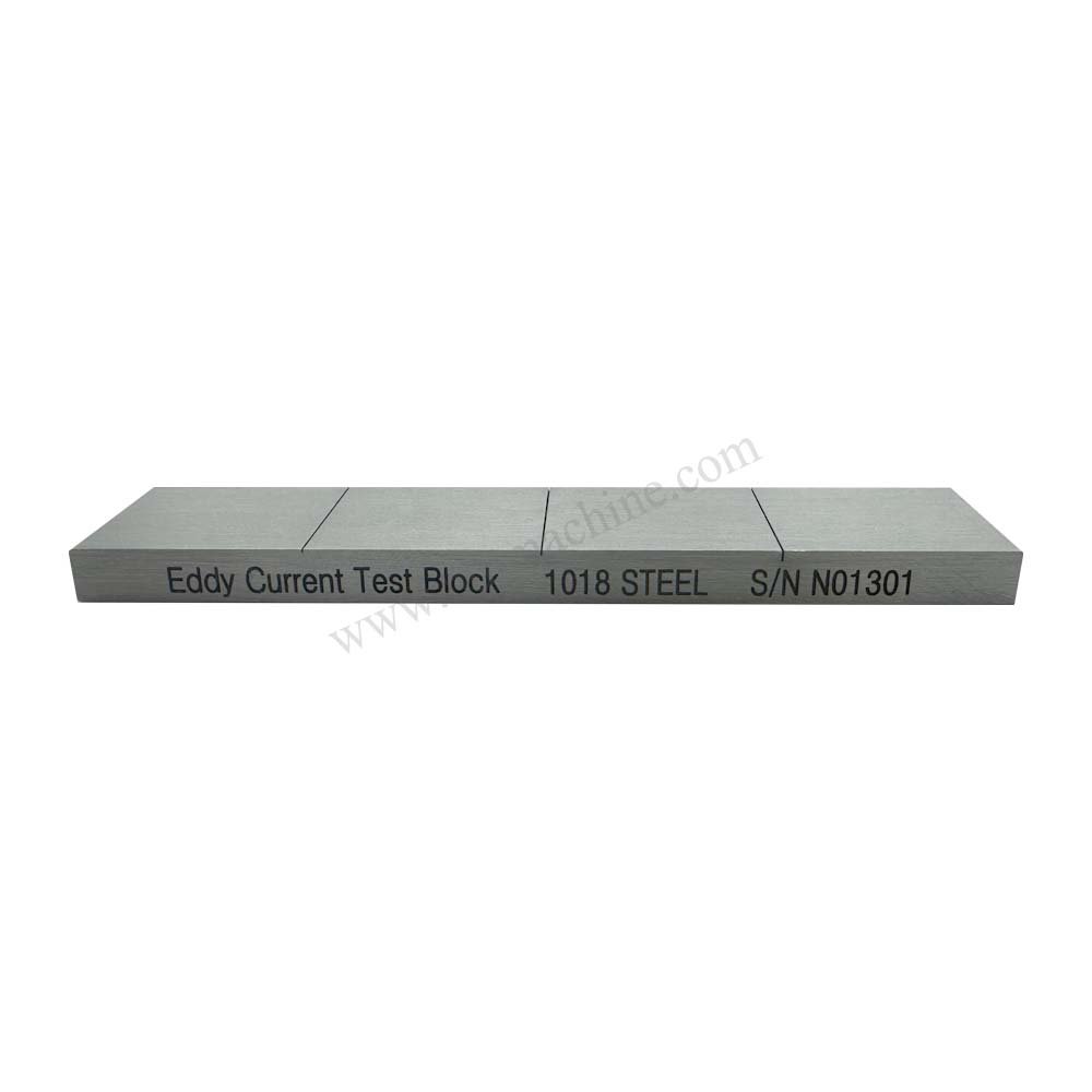 Blok Pengujian Arus Eddy-6*25*100mm-Baja Karbon | Calibration Block NDT Machine