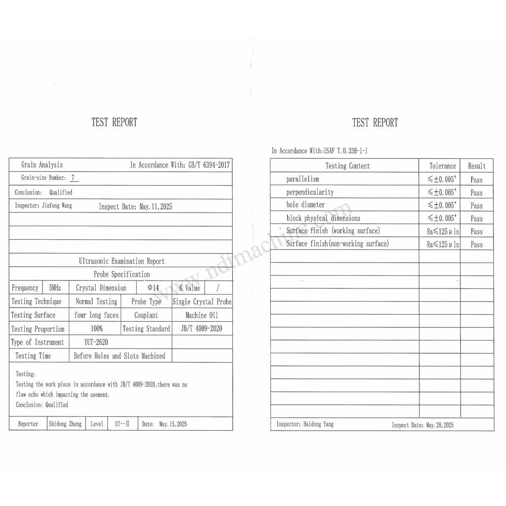 IIW Tipe 2 Block-USAF T.0.33B-1-1-Inch-Carbon Steel | Calibration Block NDT Machine - Gambar 2
