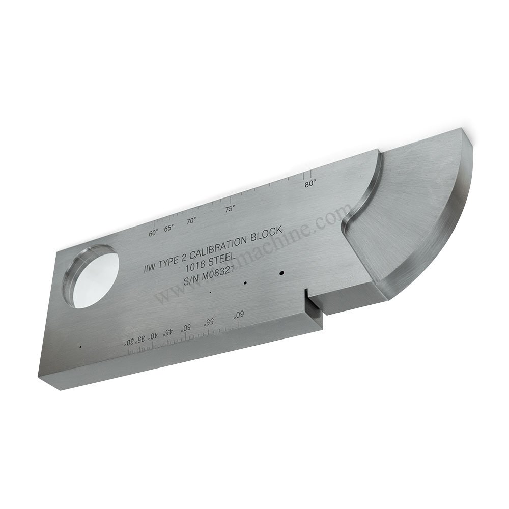 IIW Tipe 2 Blok-USAF T.0.33B-1-1-Metrik-Karbon Baja | Calibration Block NDT Machine