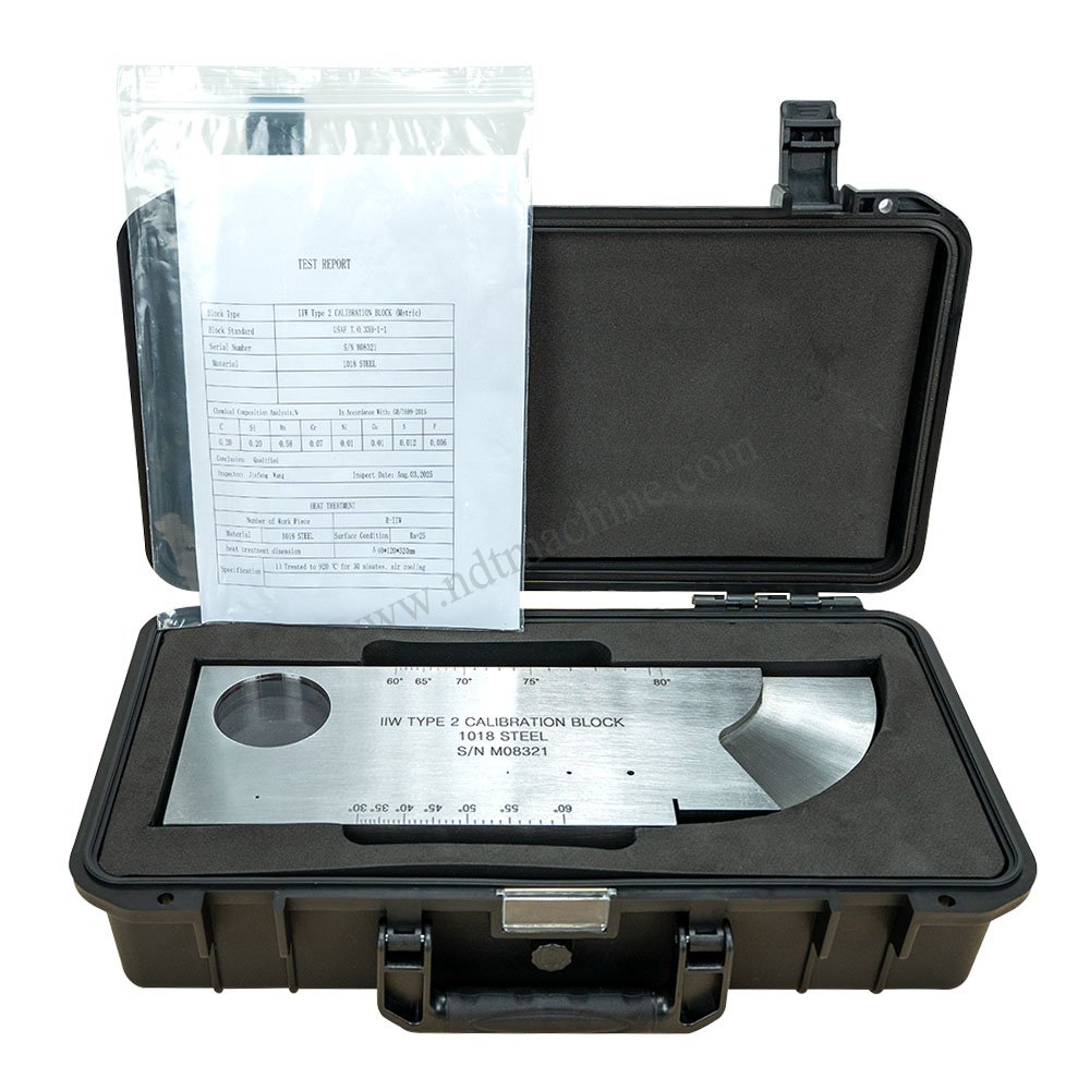 IIW Tipe 2 Blok-USAF T.0.33B-1-1-Metrik-Karbon Baja | Calibration Block NDT Machine - Gambar 4